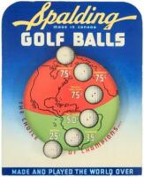 Self Standing Display Advertising Spalding Golf Balls