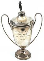 Sterling Silver Golf Trophy from CWS Midland Golf Competition in 1939