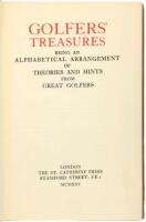 Golfers' Treasures, Being an Alphabetical Arrangement of Theories and Hints from Great Golfers