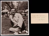 Autograph note, signed by Ben Hogan