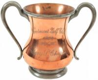Copper and Pewter Trophy from the Woodmont Golf Club, won in 1904
