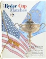 31st Ryder Cup Matches. Gala Dinner Wednesday, Sept. 20, 1995. Rochester Riverside Convention Center Rochester, New York. - Menu