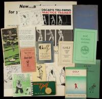 Collection of golf instructional volumes