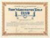 Certificate of Membership in the Fort Washington Golf Club for W[illiam] B[ates] Nichols