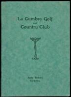 La Cumbre Golf and Country Club, Santa Barbara California 1925 - club annual