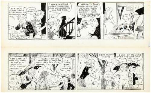 Original comic art for Little Mary Mixup - two strips