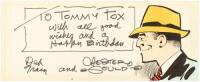 Birthday card from Dick Tracy creator Chester Gould