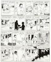 Original comic art for Alley Oop - Four consecutive strips