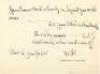 Christmas card designed by O'Keeffe, inscribed and initialed by her