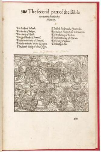 [Joshua], i.e. The booke of Iosuah, who the Hebrewes call Iehosuah - from the 1574 folio edition of the Bishops' Bible