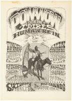 Pow-Wow, A Gathering of The Tribes for a Human Be-in - poster & handbill