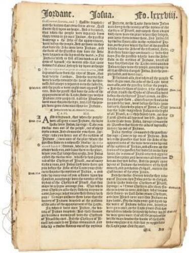Fragment of approx. 143 leaves from the "Great Bible" of 1540