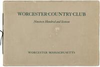 Worcester Country Club Year Book 1916