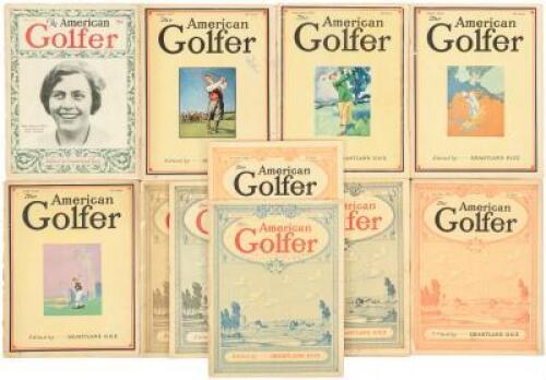 The American Golfer - eleven issues from 1927-1928