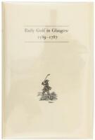 Early Golf in Glasgow, 1589-1787