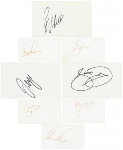 Seventeen Autographs by Famous Golfers