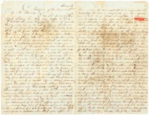 Long 1850 letter from a miner on the American River near Coloma and Sacramento