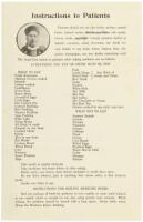 Chinese Herbalist "Instructions to Patients"
