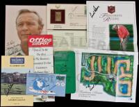 Group of items autographed by Arnold Palmer