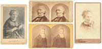 Four original photographs of abolitionists and anti-slavery advocates