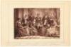 Albumen photograph of the Jubilee Singers seated or standing in studio setting