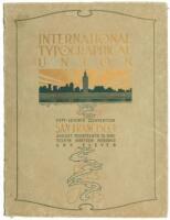 Official Souvenir, Fifty-Seventh Convention, International Typographical Union