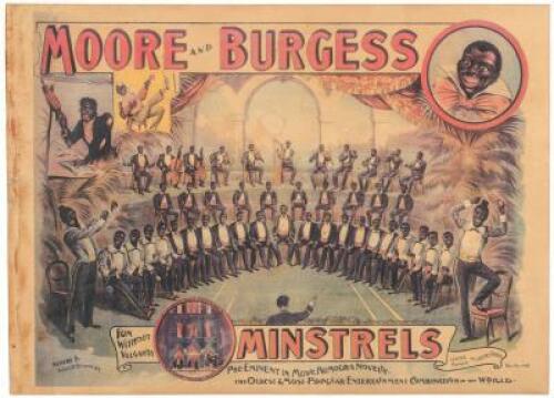 Poster for Moore and Burgess Minstrels