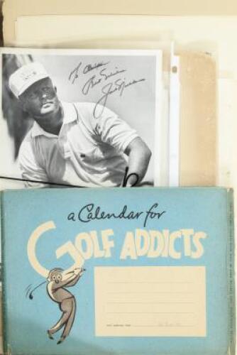 Large group of golf ephemera being photographs, lithographs, postcards, stamps et al.