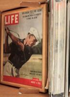 Thirty-two golf items, including Life Magazine