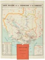 Carte Routi&egrave;re de la Cochinchine et du Cambodge