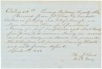 Manuscript bill of sale for a "Negro Woman" sold for $600