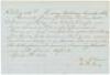 Manuscript bill of sale for a "Negro Woman" sold for $600