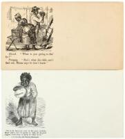 Two patriotic envelopes from the Civil War with racist overtones