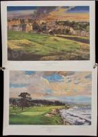 Two color lithograph artworks, signed by Kenneth Reed