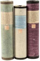 Three letterpress scrolls from "The Poetry of Learning" series