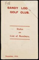 Sandy Lodge Golf Club: Rules, 1911