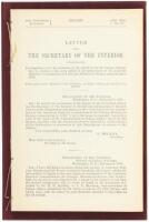 Letter from the Secretary of the Interior, communicating . . . information in relation to the early labors of the missionaries ... in Oregon