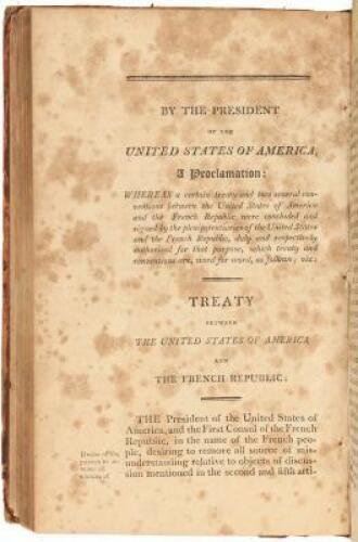Acts Passed at the First Session of the Eighth Congress [bound with] Acts Passed at the First [& Second] Session of the Ninth Congress [bound with] The Laws of the United States of America, Vol. VIII [comprising Acts Passed at the First Session of the Te