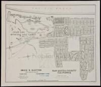 Map of Sharp Park Munipical Golf Course in San Mateo, California