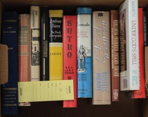 Twelve volumes of books about Sutro, Ambrose Bierce, and Coronado