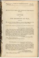 Military Road from Fort Benton to Fort Walla-Walla: Letter from the Secretary of War, Transmitting the Report of Lieutenant Mullan, in charge of the construction of the military road from Fort Benton to Fort Walla-Walla