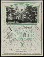 Thirty-Ninth National Amateur Golf Championship September 9, 10, 11, 12, 13, 14, 1935. The Country Club Cleveland, Ohio: Official Souvenir Book and Program - signed by 32 golfers