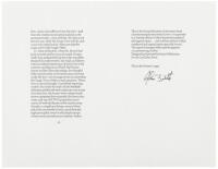 Signed sheets for "Todd Andrews to the Author: A Letter from Letters"