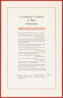 A Gathering of Authors & Their Admonitions - The editor's copy, inscribed by Ray Bradbury