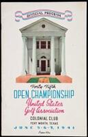 Forty-Fifth Open Championship Colonial Club, Fort Worth, Texas, June 5-6-7, 1941 - Official Program