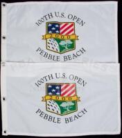 Two flags from the 100th U.S. Open at Pebble Beach