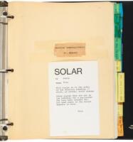 Tom Horn - Steve McQueen's copy of the shooting schedule and script for the 1980 film