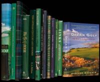 Thirteen volumes of modern golf books