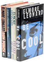 Four novels by Elmore Leonard - Each signed by the author