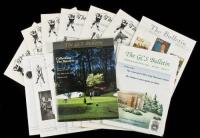 Collection of over 125 Golf Collectors Society Bulletins plus associated materials